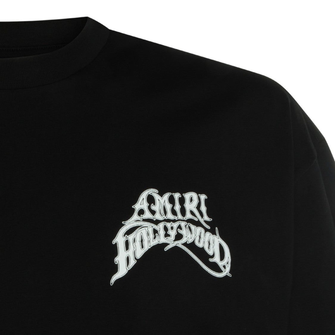 Amiri Black Cotton Crew Neckline T-Shirt