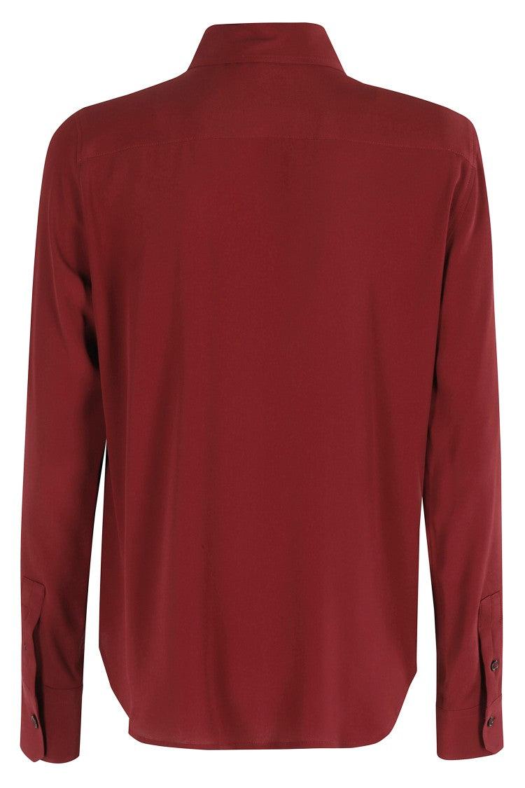 Seventy Bordeaux Long-Sleeved Shirt With Regular Collar