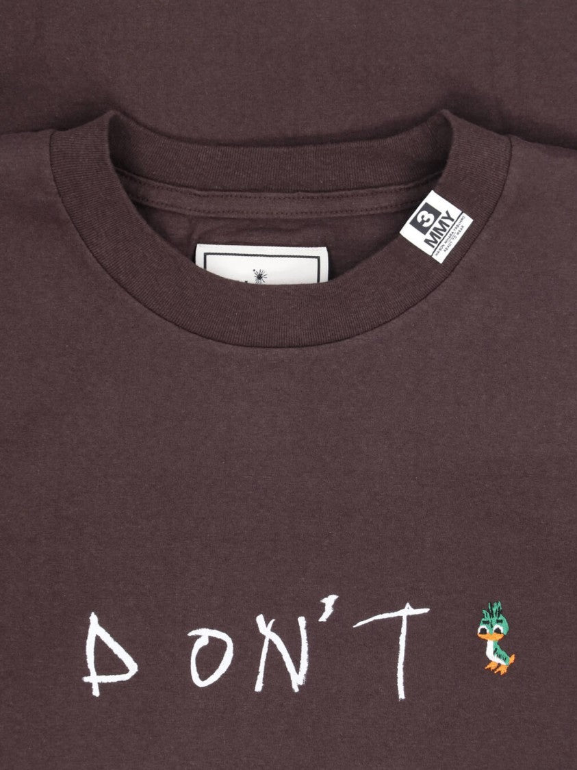 Maison Mihara Yasuhiro Brown Printed Cotton T-Shirt