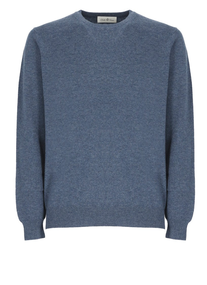 Della Ciana Merino Wool And Cashmere Sweater With Ribbed Detailing