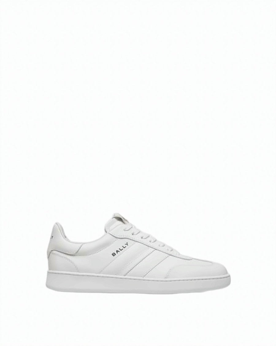 Bally White Calf Leather Low-Top Sneakers