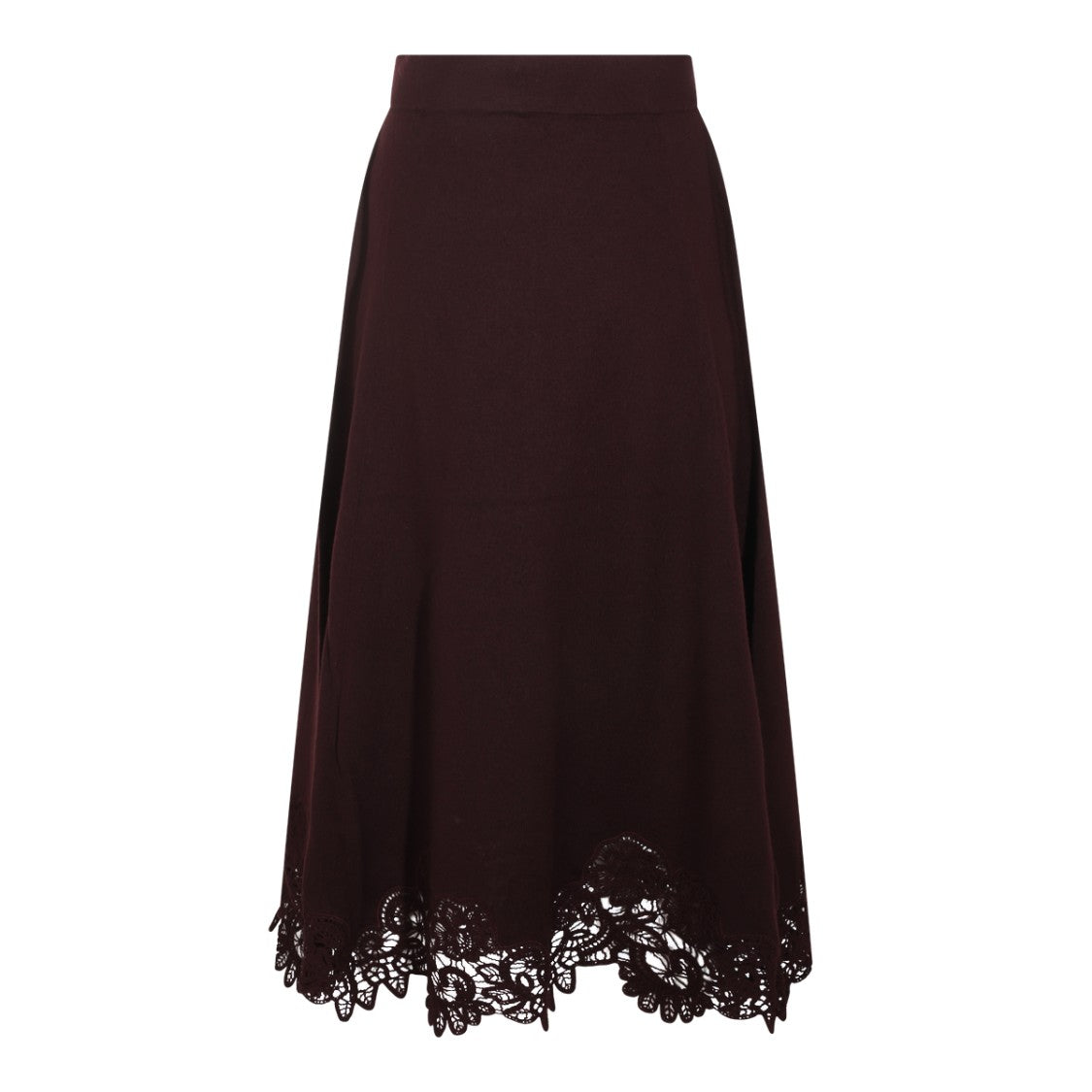 Zimmermann Fitted Lace Midi Skirt