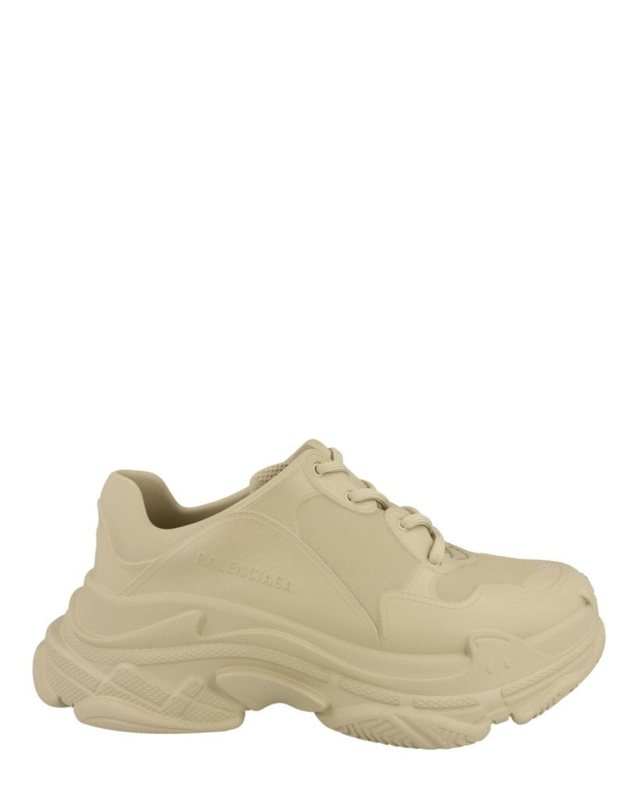 Balenciaga Triple S Low-Top Sneakers With Multi-Layered Sole And Block Heel