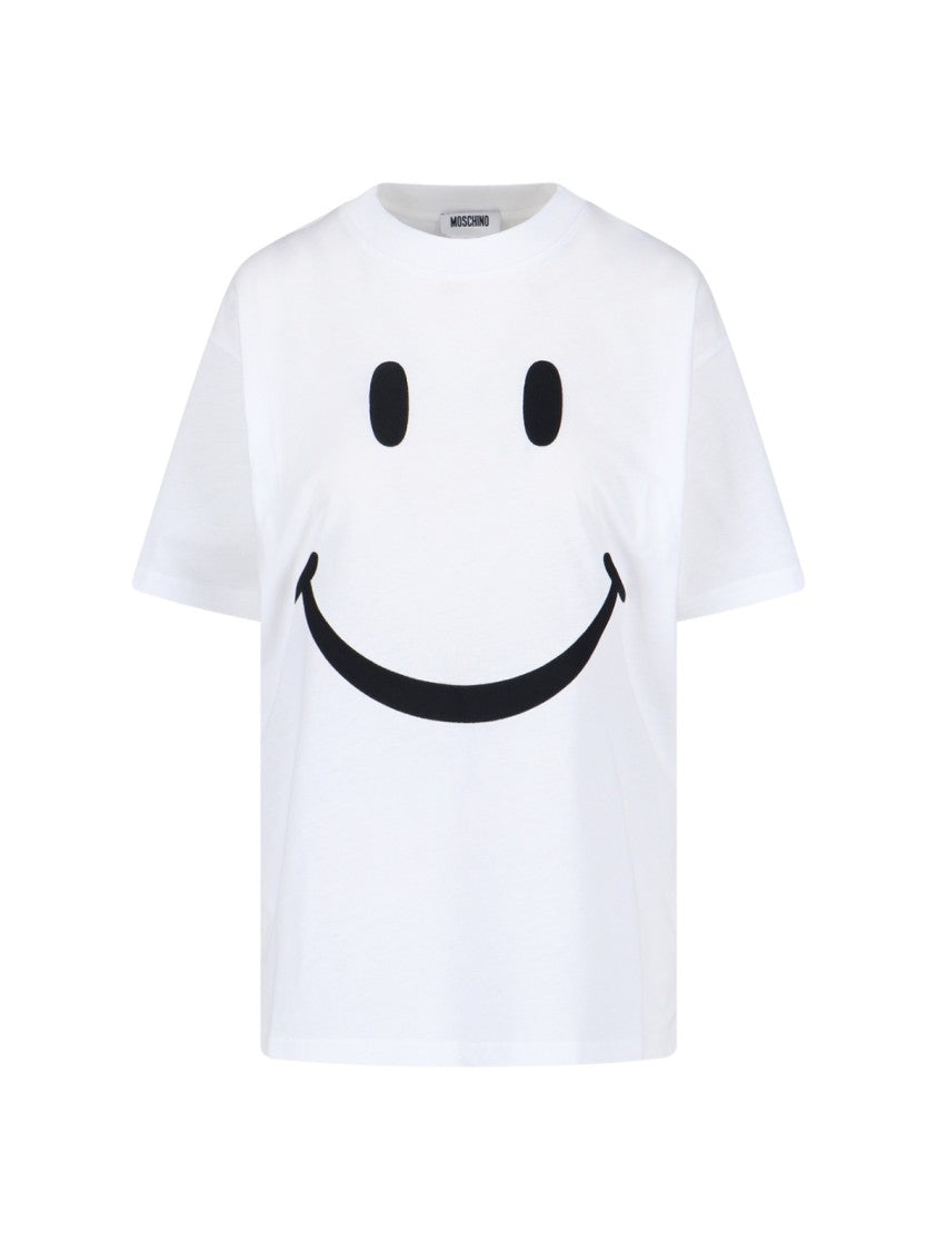 Moschino “Smiley” T-Shirt – White
