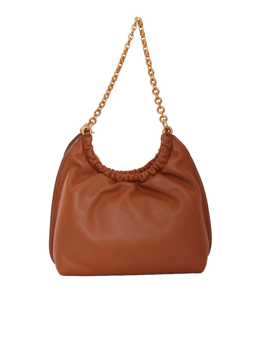 Michael Kors Gold Chain Leather Cinch Pouch