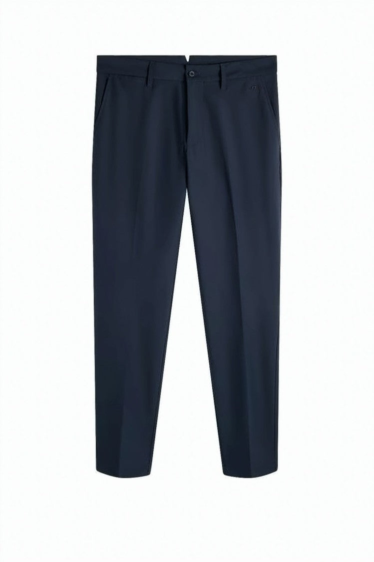J Lindeberg Straight-Fit Tailored Pants With Button Closure