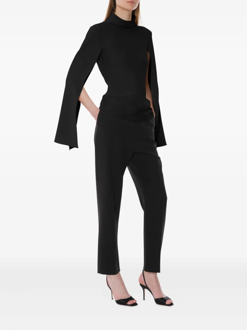 Alberta Ferretti Tailored Straight-Leg Minimalist Design Pants