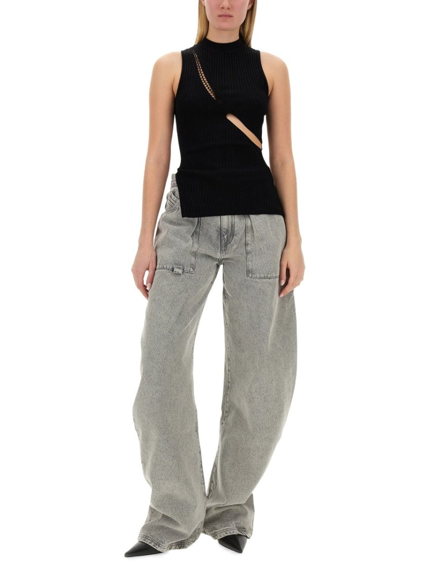 The Attico Top With Cut Out Details