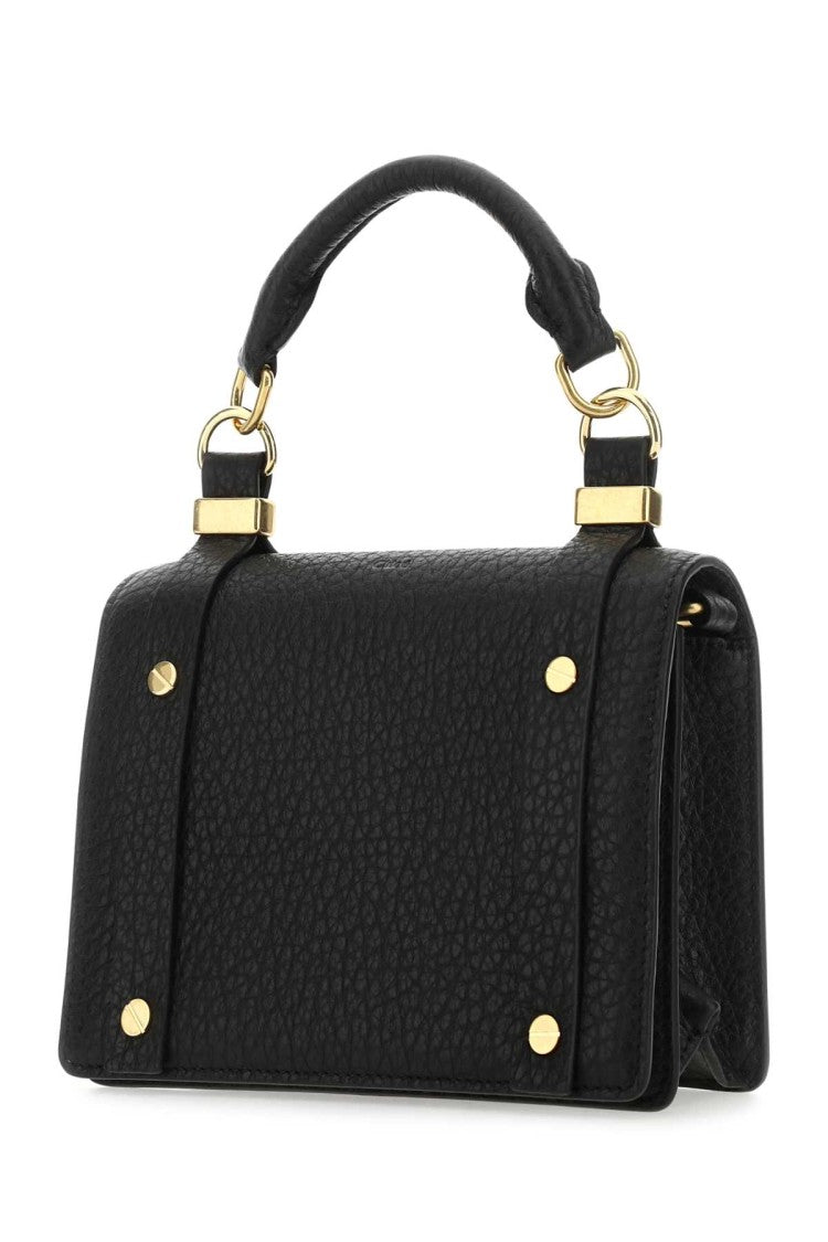 Chloé Black Leather Small Ora Handbag