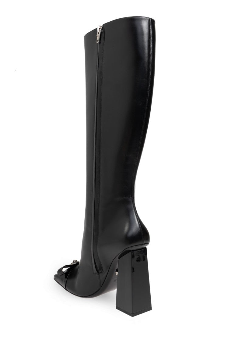 Versace Gianni Ribbon Heeled Boots