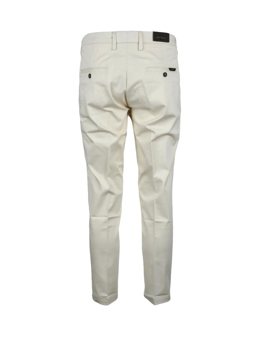 Bro Ship Cotton Stretch Trousers With Classic Design And Flexible Fit