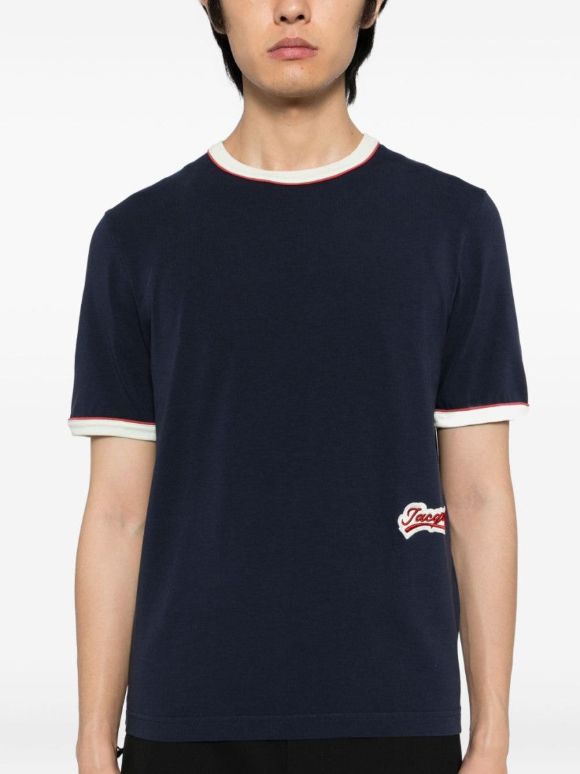 Jacquemus Navy Blue Short-Sleeve T-Shirt