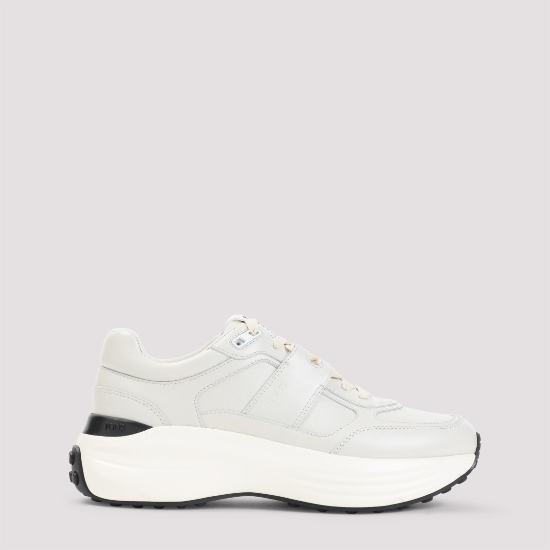 Tod's White Milk Leather Sneakers