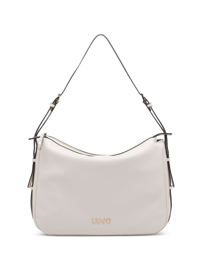 Liu Jo White Logo Lettering Shoulder Bag