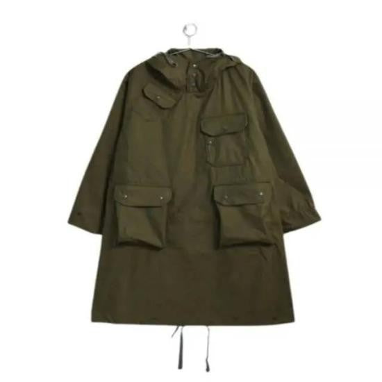 Engineered Garments Relaxed Fit Green Jacket With Hood