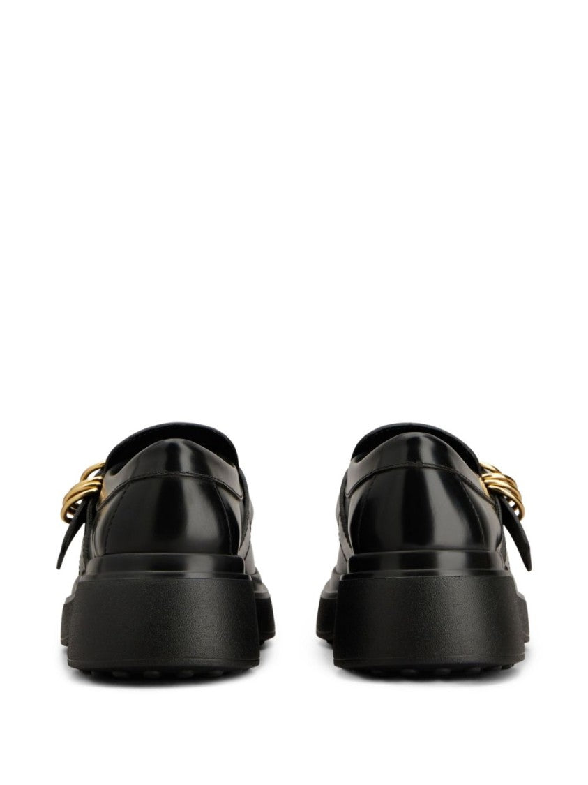 Tod's Black Sneakers With Buckle-Strap Fastening