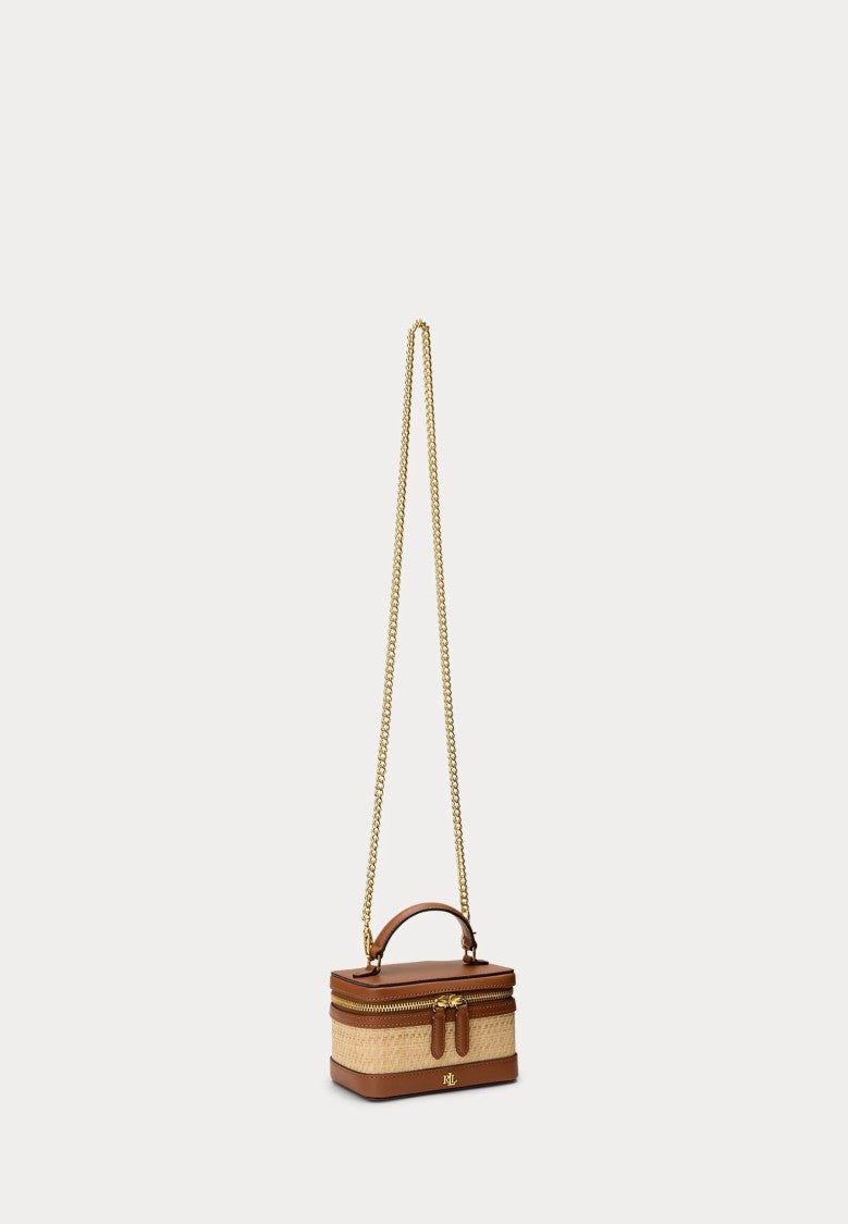 Lauren Ralph Lauren Compact Rectangular Handbag With Woven Texture