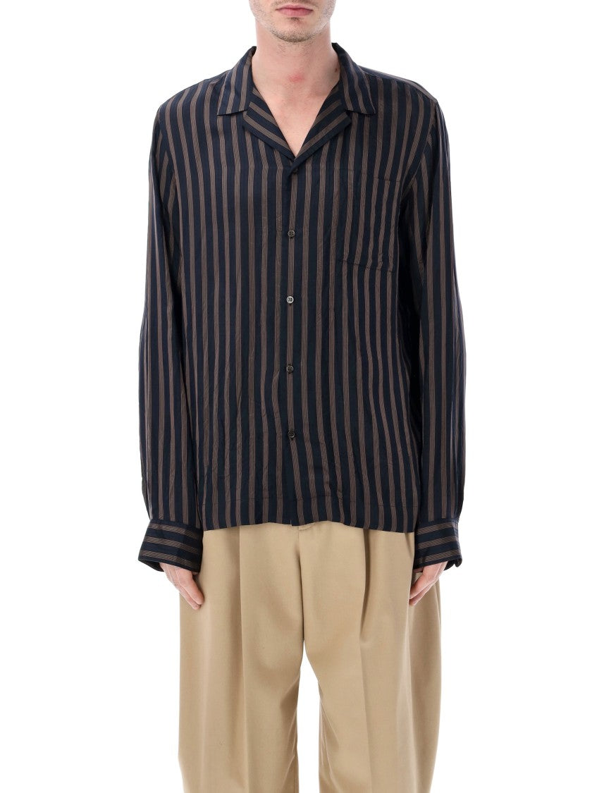 Dries Van Noten Striped Cupro Shirt