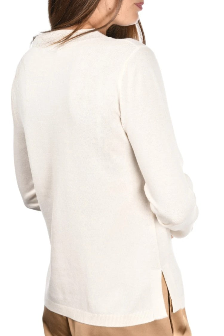 Paolo Fiorillo Capri Cashmere Blend Sweater With Lurex Detail