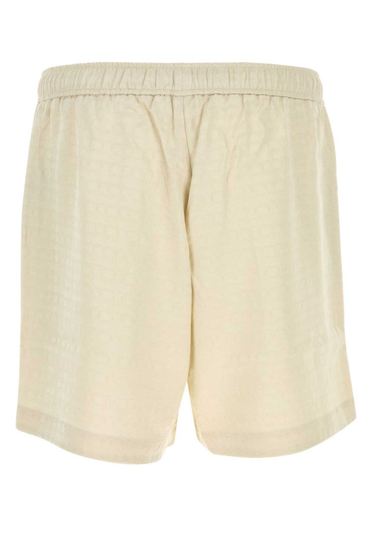 Amiri Sand Satin Bermuda Shorts