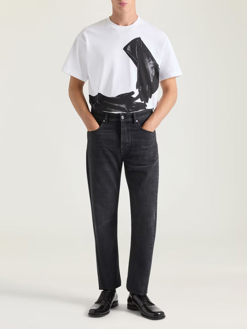 Givenchy Straight Couture Seam Black Denim Jeans