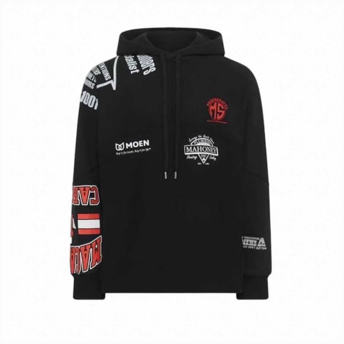 Marine Serre Relaxed Fit Black Hoodie