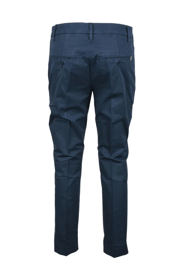 Dondup Blue Stretch Cotton Pants