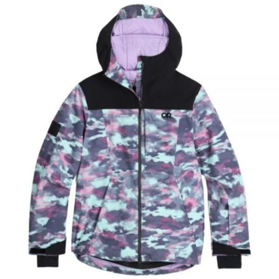 Outdoor Research Multicolor Camouflage Hooded Jacket With Front Zipper