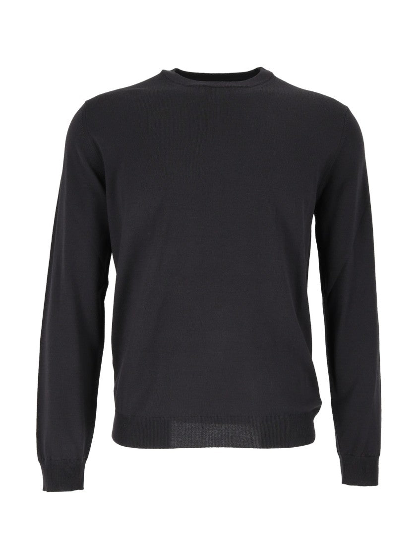Slowear Zanone Dark Anthracite Giro Long-Sleeve Sweater