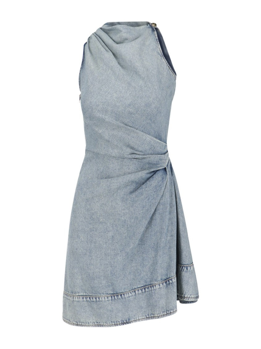 Alexander Mcqueen Midi Dress – Light Blue