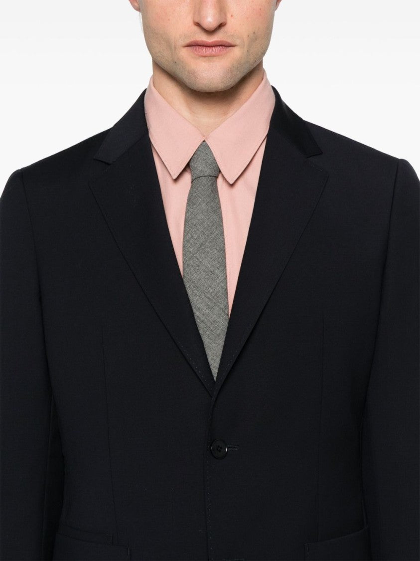 Ermenegildo Zegna Midnight Blue Suit With Concealed Fastenings