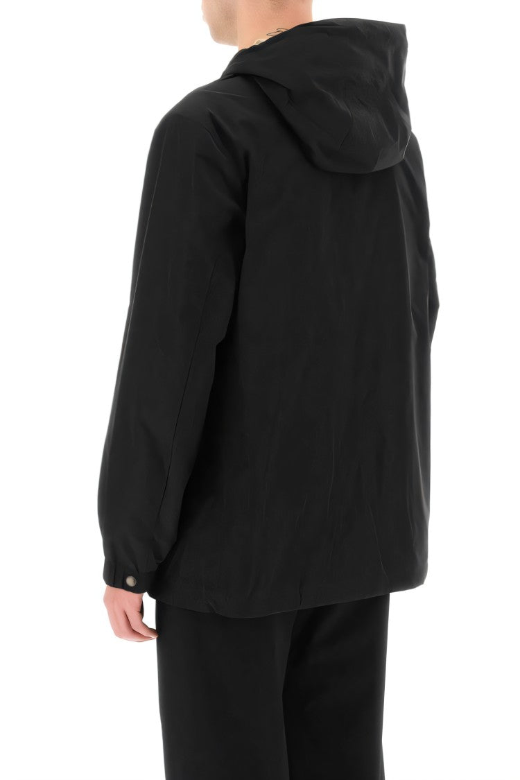 Burberry Reversible Check Hooded Jacket With Minimalist Exterior