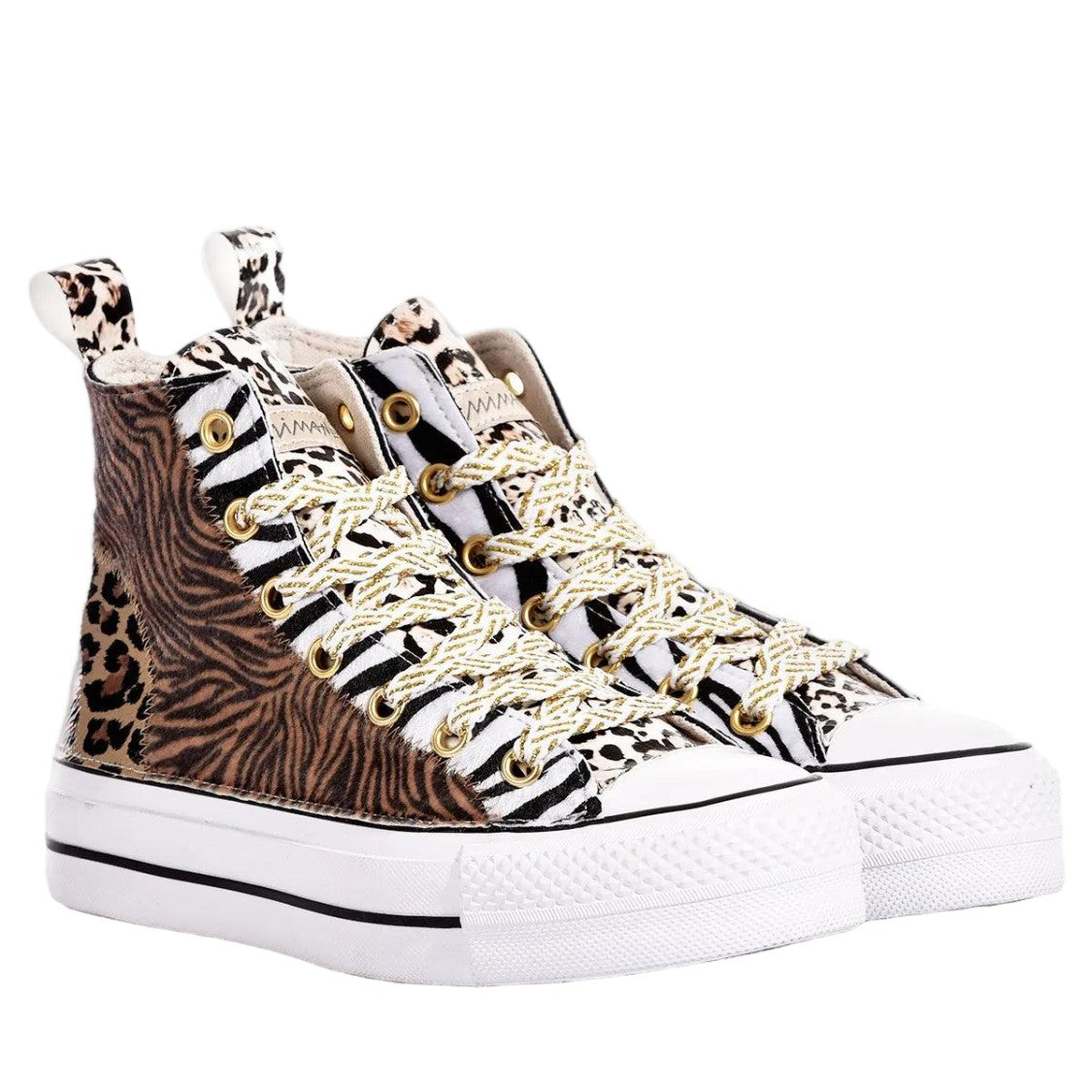 Converse Blue Suede Handmade Individual Platform Sneakers