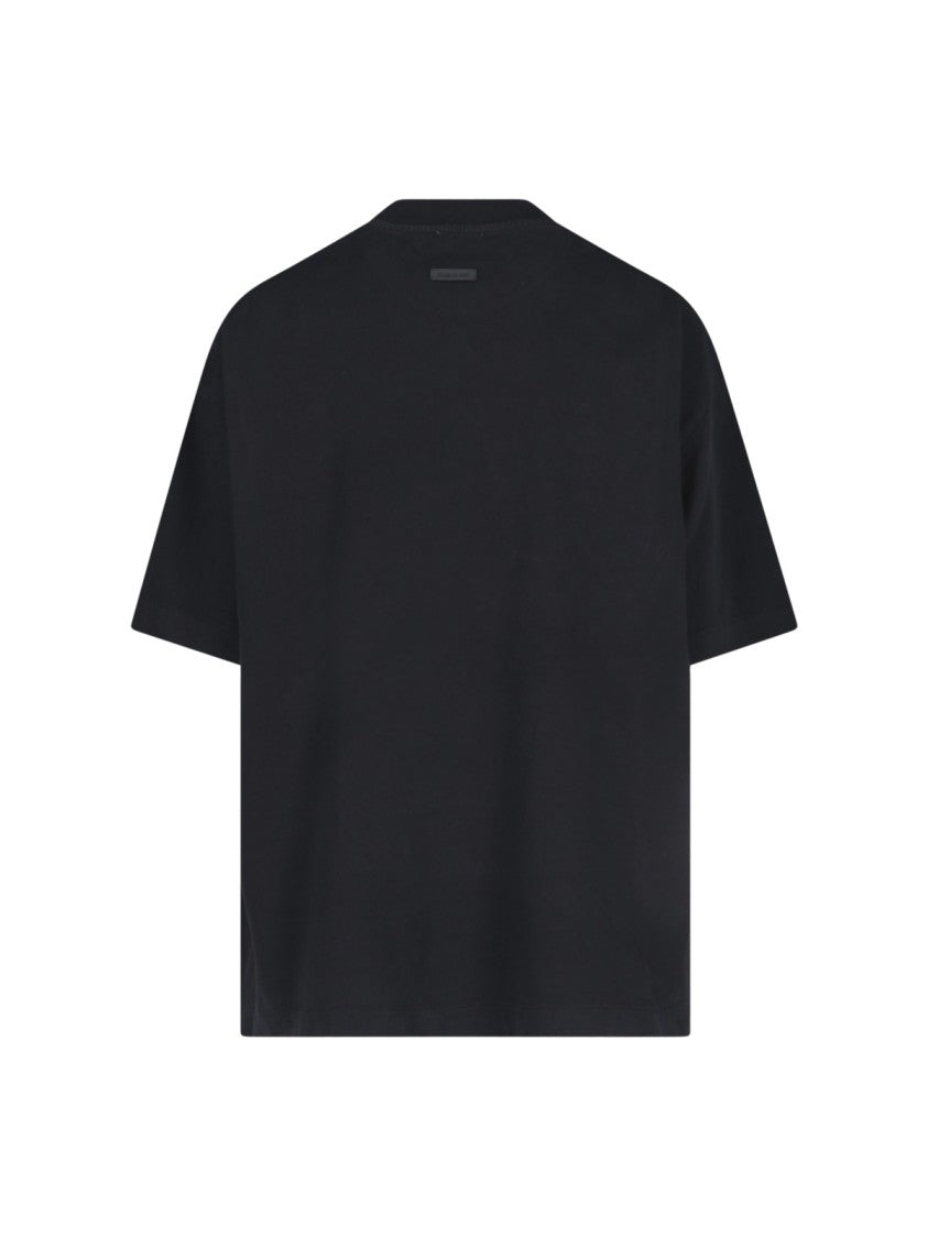 Fear Of God Black Relaxed Fit T-Shirt