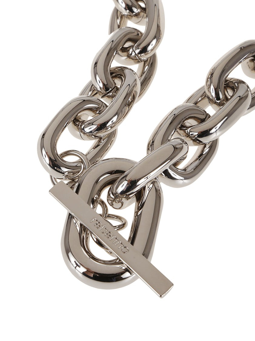 Paco Rabanne Xl Link Necklace With Interwoven Design