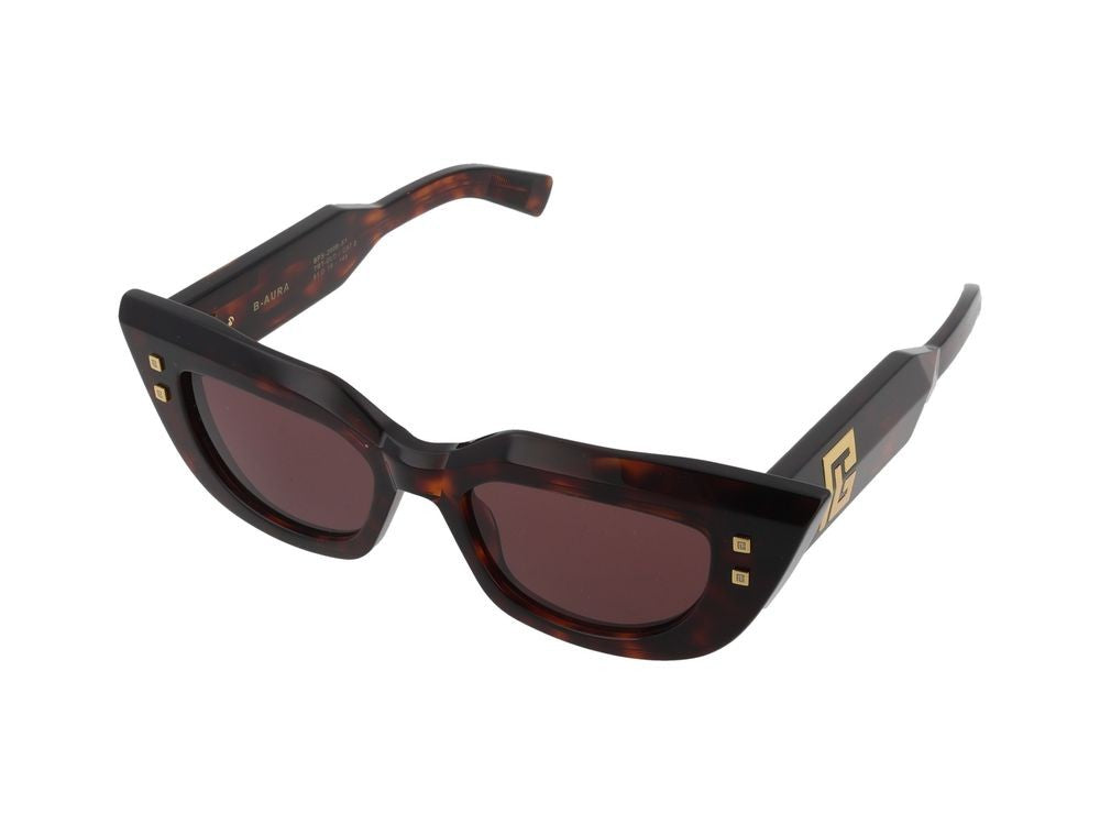 Balmain Tortoiseshell B-Aura Acetate Cat-Eye Sunglasses