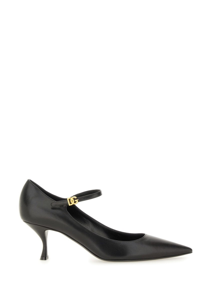 Dolce & Gabbana Pointed Toe Leather Pumps