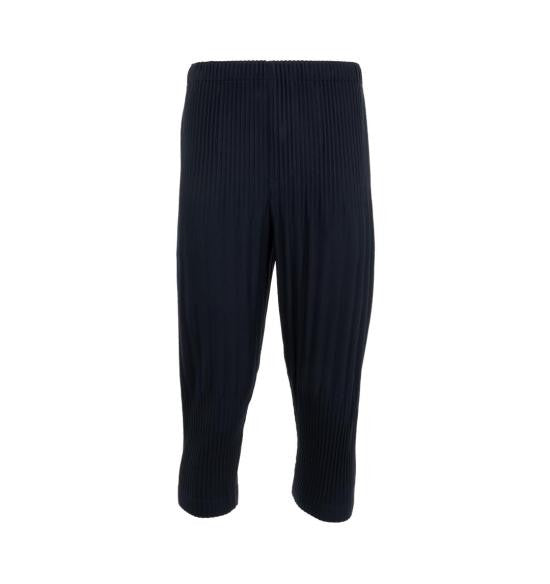 Homme Plissé Issey Miyake Cropped Pleated Joggers With Tapered Fit