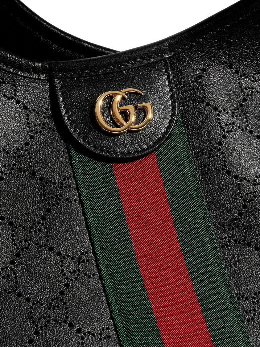 Gucci Gucci Giglio Shoulder Bag With Perforated Gg Motif