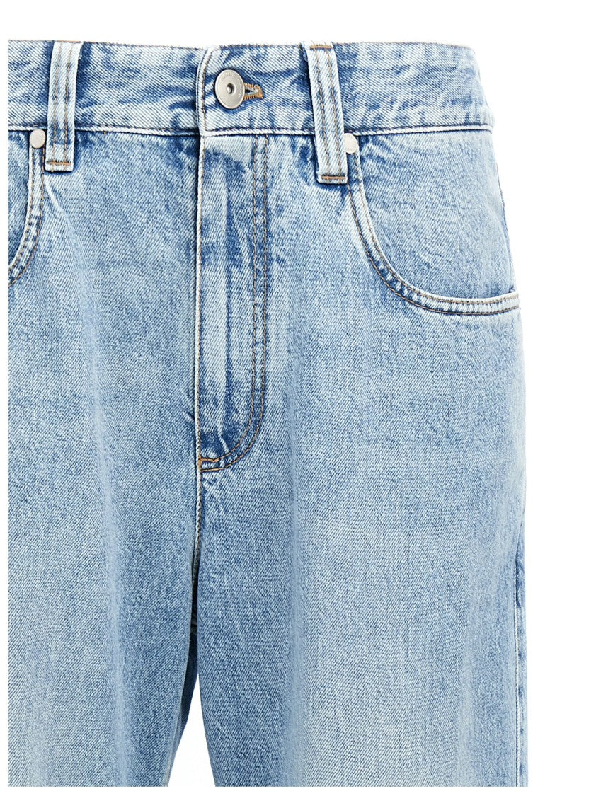 Brunello Cucinelli Delavé Cotton Denim Jeans