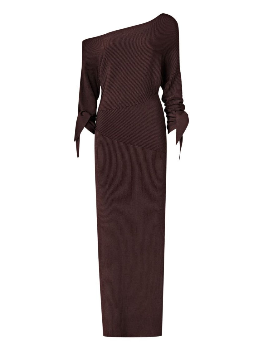 Pinko Ribbed Knit Midi Dress