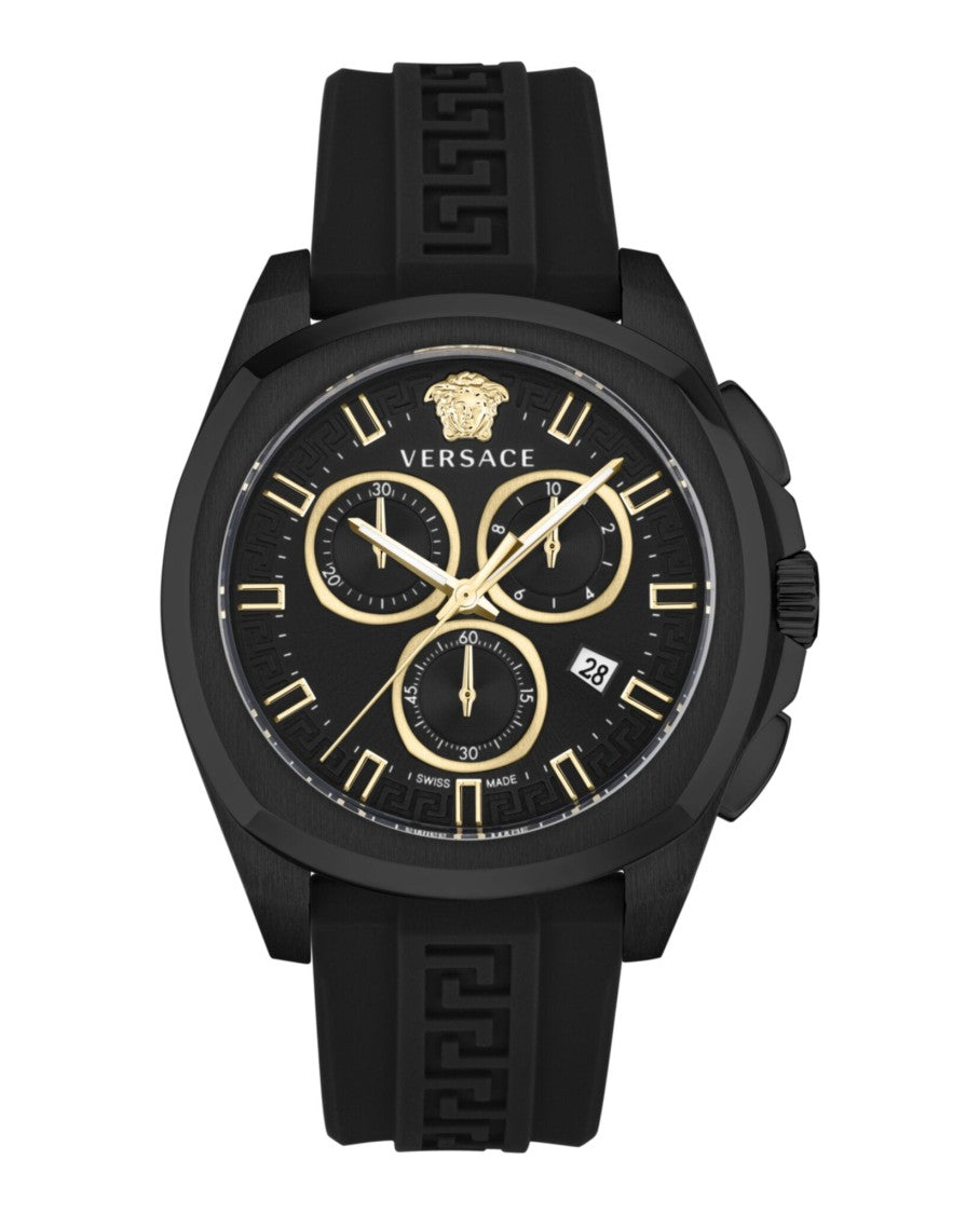 Versace Geo Chrono Silicone Watch