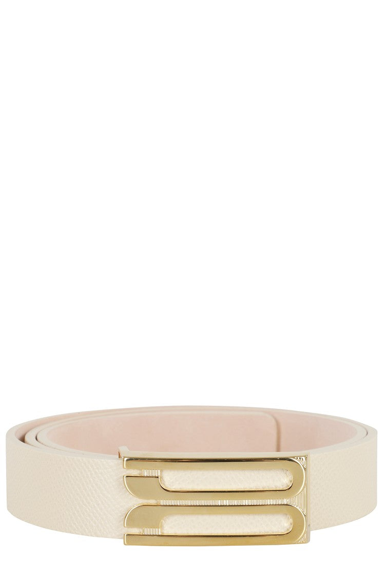 Victoria Beckham Ivory Regular Frame Belt