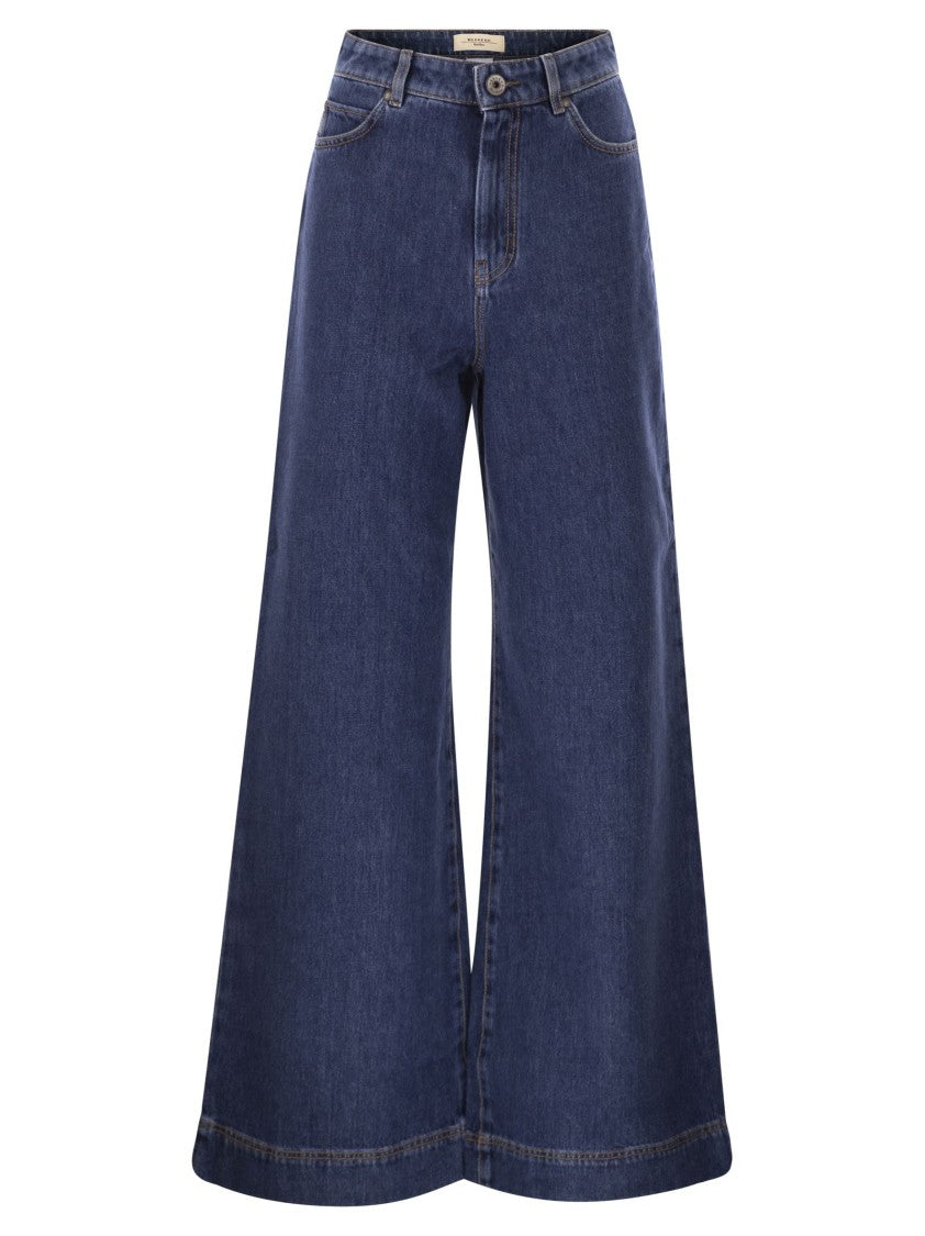 Max Mara Ciro - Wide Leg Jeans In Cotton Denim