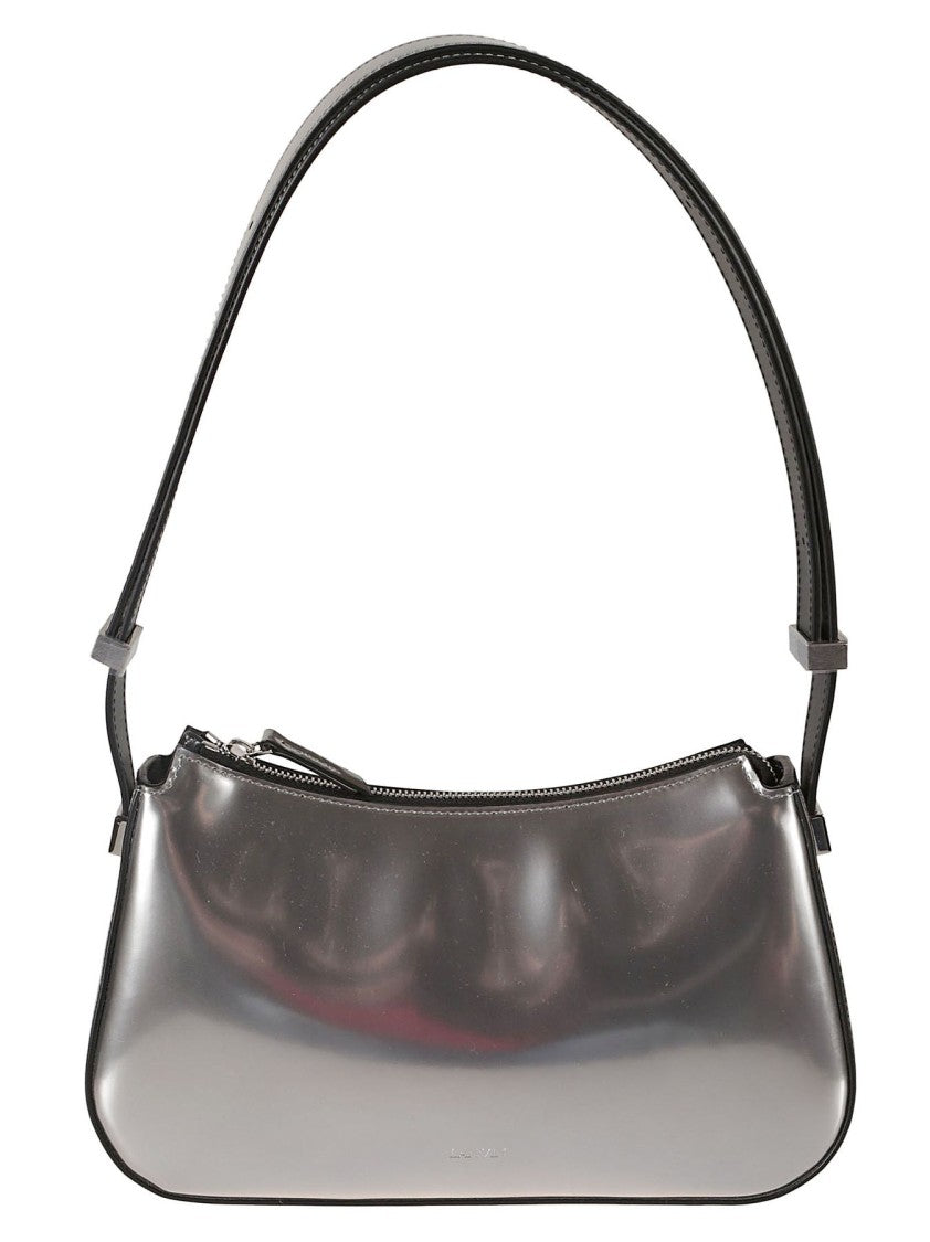 Lanvin Polished Silver Concerto Shoulder Bag