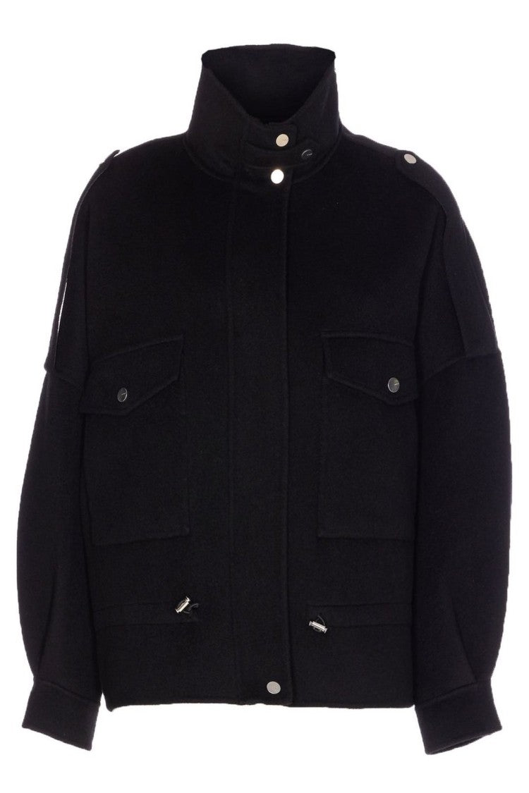 Pinko Tailored Short Coat With Traditional Collar