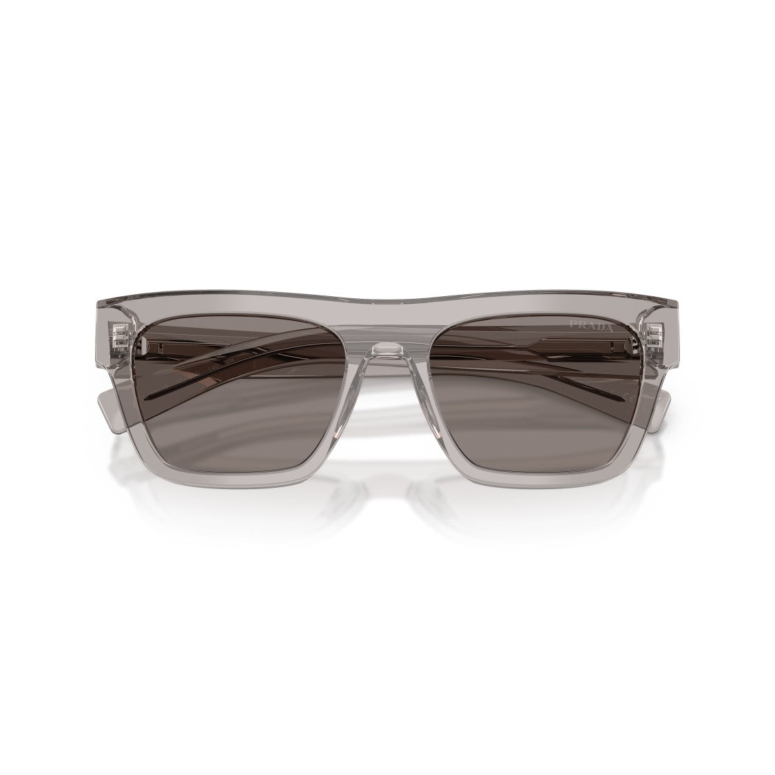 Prada Grey 0Pr C03s Translucent Acetate Sunglasses