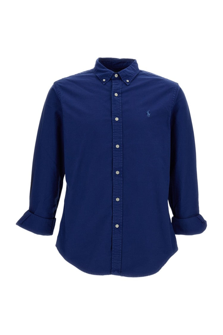 Polo Ralph Lauren Blue Cotton Featherweight Mesh Casual Shirt