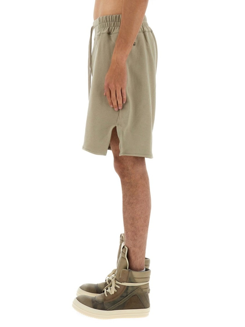 Champion X Rick Owens Relaxed Fit Cotton Shorts With Elastic Waistband