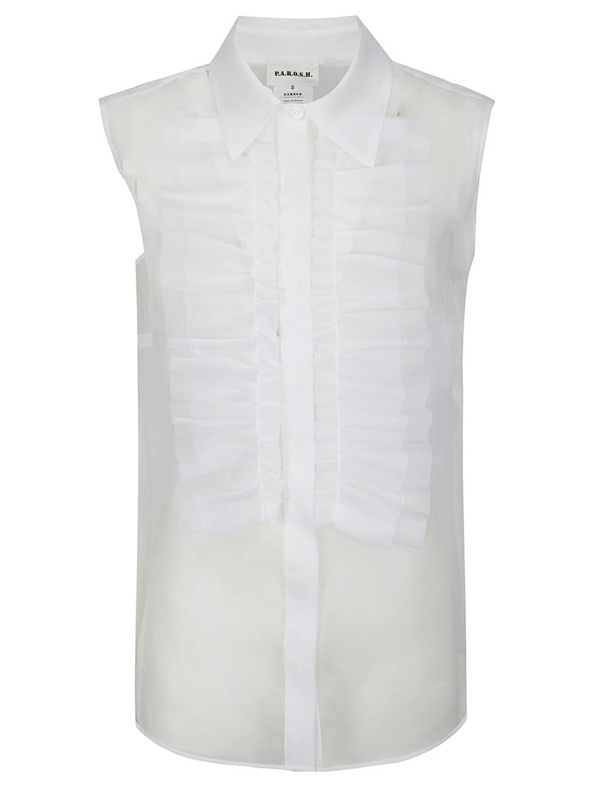 P.A.R.O.S.H. Silk Top With Classic Silhouette